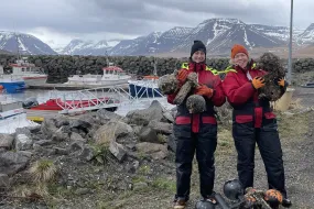Michelle Valiant og Guðbörg Ásta Ólafsdóttir